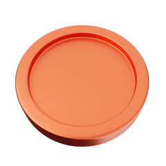 3d coin bronze icon illustration render