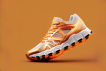 Sport Shoes Ads Illustration AI Generative