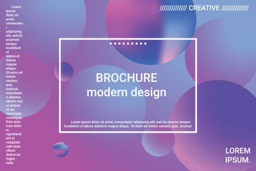 Abstract geometric texture. 3d ball shape gradients for decoration design.