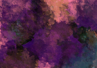 飛沫の見える鮮やかでダークな紫とピンクの背景素材