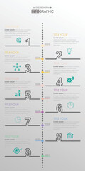 Business data visualization. timeline infographic icons designed for abstract background template	