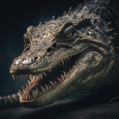 Fototapeta premium head of a crocodile