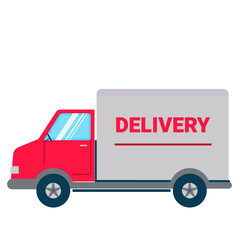 Delivery van truck