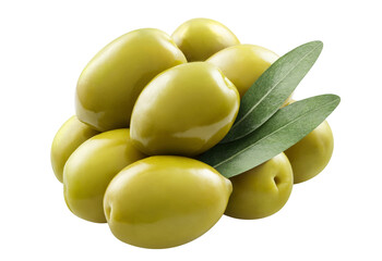 Delicious olives cut out