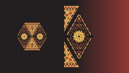 Ornamental Geometrical pattern - decorative illustrations, Vintage, antique, ancient, old, traditional, culture, wallpaper, desktop, cover, background, textile, fabric, damask, batik, tapestry, rug