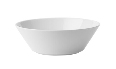 White bowl isolated on transparent png