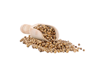 coriander seeds ,   isolated  on transparent png
