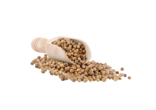 coriander seeds ,   isolated  on transparent png