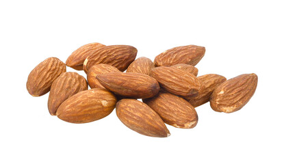 Almonds seeds isolated on transparent png