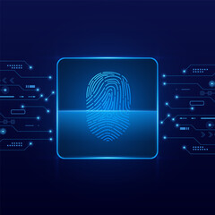 scan fingerprint, Cyber security and password control through fingerprints, access with biometrics identification	
