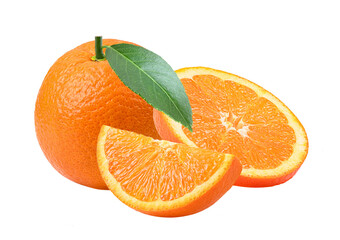 Orange isolated on  transparent png