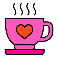 Coffee Filled Line Icon