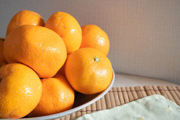 フルーツ　山盛りのみかん