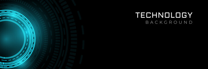 Technology Background. Sci Fi Futuristic Background. HUD. Vector Illustration