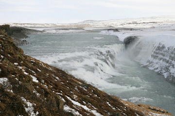 Fototapeta premium Gullfoss Waterfall Iceland Scenery