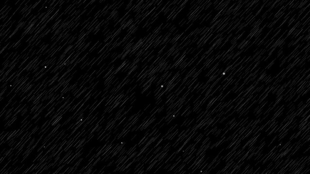 Heavy rainfall and little hail element effect on the black screen