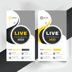 Live conference social media banner design
