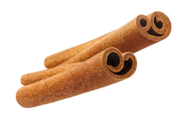 Delicious cinnamon sticks cut out