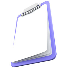 3d clipboard icon, for UI, poster, banner, social media post. 3D rendering
