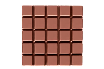 Milk chocolate isolated