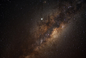 galaxy in space taken from the desert