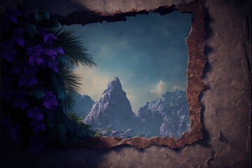 Journey adventure of a lifetime background - Adventure background texture series - Journey adventure background wallpaper created with Generative AI technology