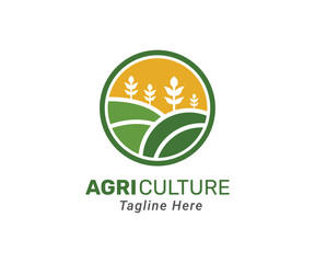 Agriculture logo design template. Modern logo for company farm