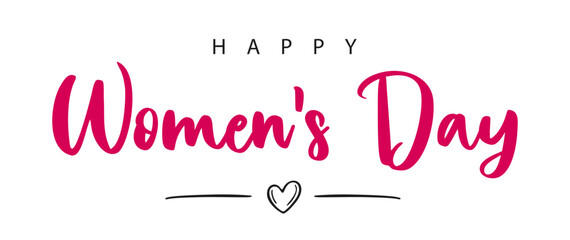 Happy Women's Day. Vector illustration. Isolated on white background