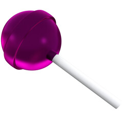 Lollipop 3d icon, for UI, poster, banner, social media post. 3D rendering