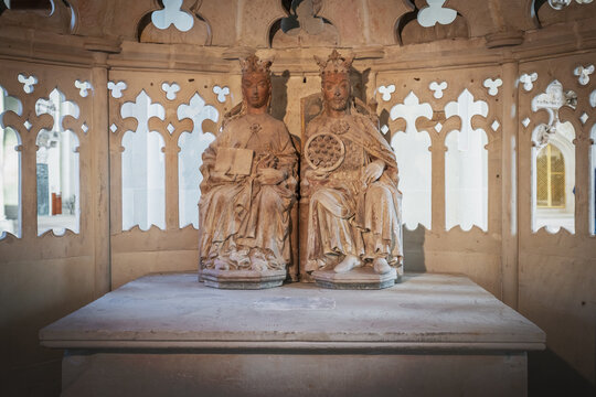 The Royal Couple - Otto The Great And Edith (Eadgyth) Sculptures At Magdeburg Cathedral Interior - Magdeburg, Germany