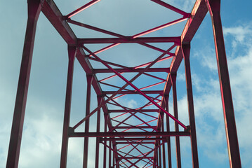 鉄橋 赤