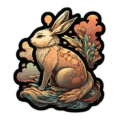 Year of the rabbit illustration