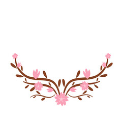 flower leaf laurel award frame