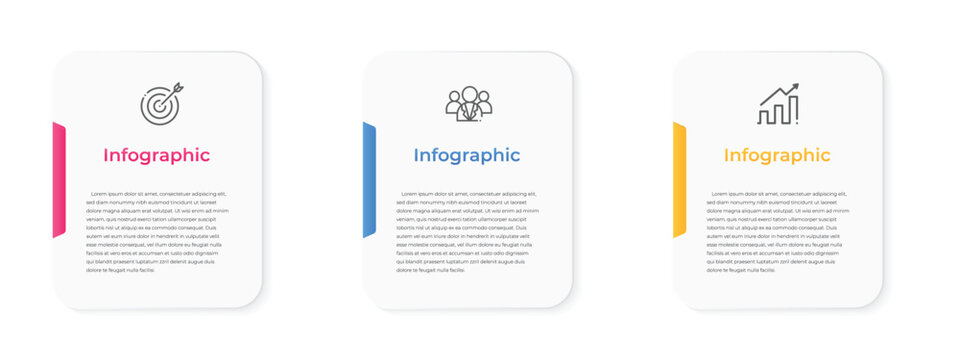 Modern timeline infographic 3 options.