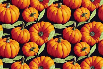 pumpkin seamless pattern texture
