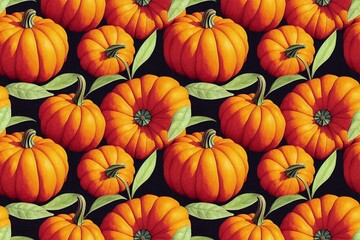 pumpkin seamless pattern texture

