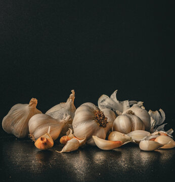 Organic garlic wallpaper