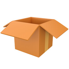 3d Open box icon, for UI, poster, banner, social media post. 3D rendering