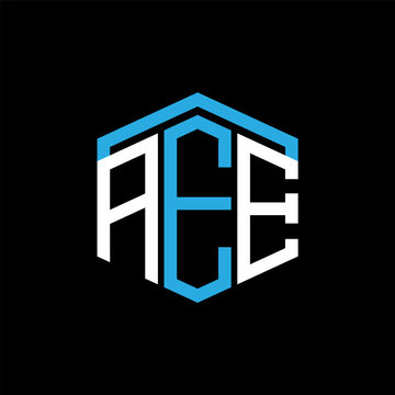 AEE letter logo abstract creative design. AEE unique design	