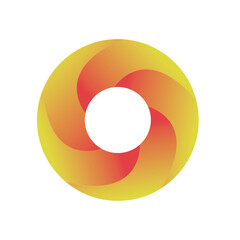 Gradient Circle Letter O Logo