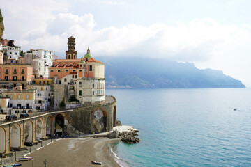 Obraz na płótnie Canvas Beautiful view of Atrani village on Amalfi Coast, Italy
