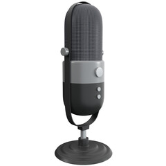 3d microphone icon, for UI, poster, banner, social media post. 3D rendering