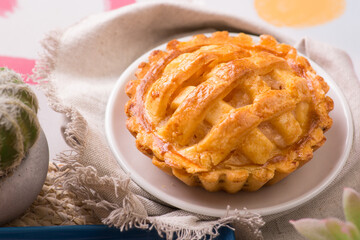 Apple pye tartlet Assorted peruvian desserts peru sweet food buffet table brunch