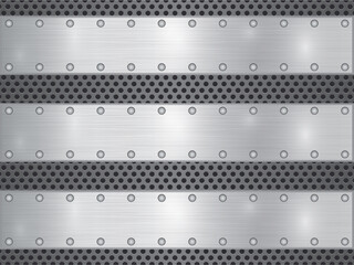 metal background with rivets