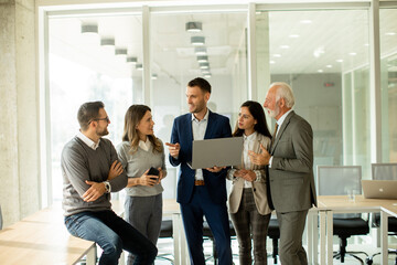 Businesspeople working in team in the office