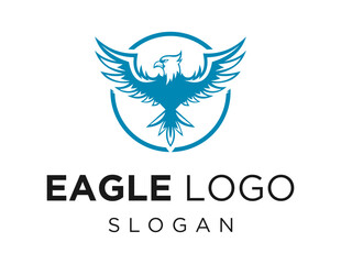 Obraz premium Logo about Eagle on a white background. created using the CorelDraw application.