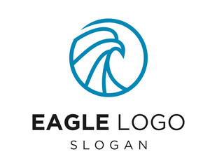 Logo about Eagle on a white background. created using the CorelDraw application.