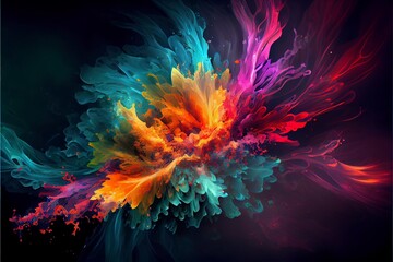 Abstract backgrounds colorful Bang Smoke