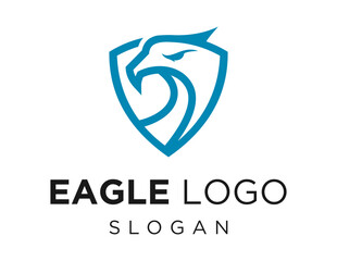 Logo about Eagle on a white background. created using the CorelDraw application.