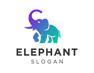 Logo about Elephant on a white background. created using the CorelDraw application.